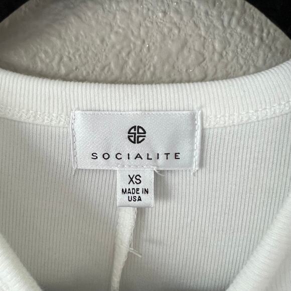 Socialite Twist Waist Bodycon Accentuating Long Sleeve Ribbed Stretch Dress XS - Picture 6 of 8